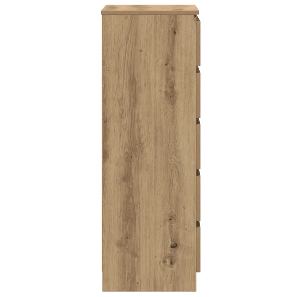 Cassettiera Rovere Artigianale 60x36x103cm in Legno Multistrato CFW2571837