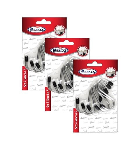 KIT SET 3 PZ MAURY'S GANCI A S 7 CM 5PZ