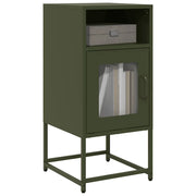 Comodino Verde Oliva 36x39x78 cm in Acciaio Laminato a Freddo 853414