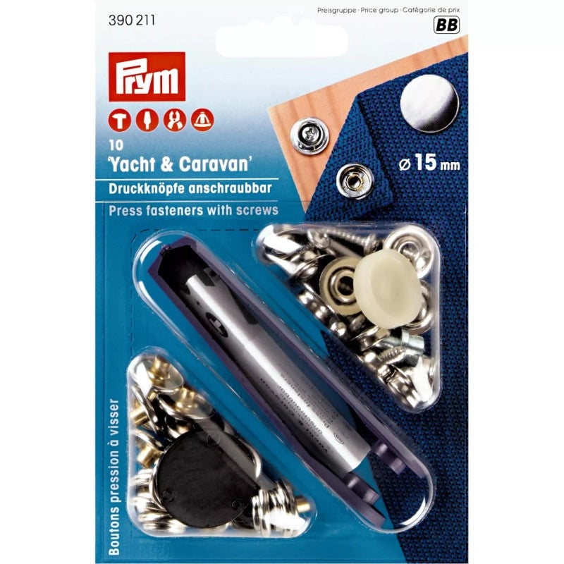 BOTTONE PER TENDE CF. 10 pz. BUTTONS FOR HARD SURFACES