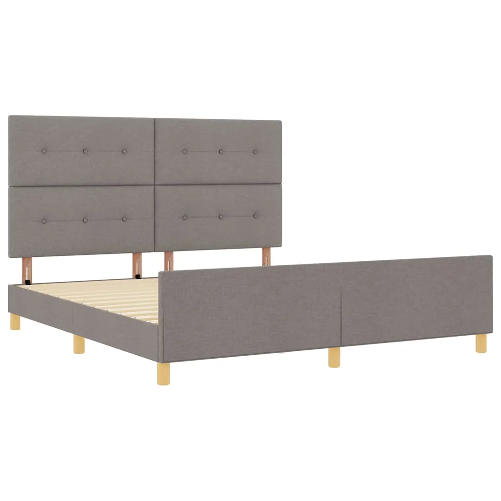 Letto matrimoniale | Letto per adulti | Struttura del letto con testiera Talpa 180 x 200 cm Tessuto