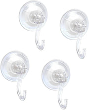 Set di Zughi di 4 pezzi - Extra Resistenti - Riciclabili - Per Superfici Liscie - Fino a 5 kg - PVC Translucido - Materiale Plastico
