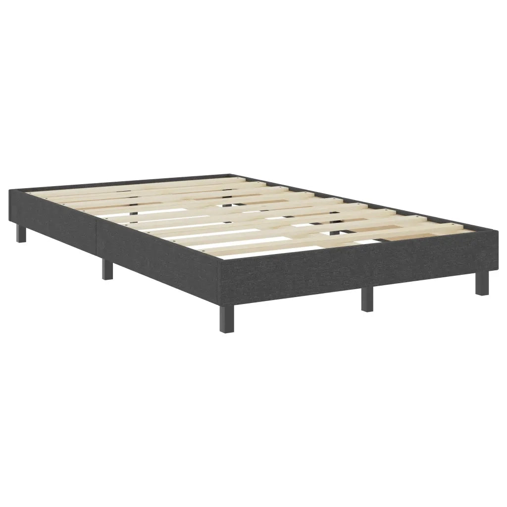 Letto a Molle Grigio Scuro in Tessuto 120x200 cm