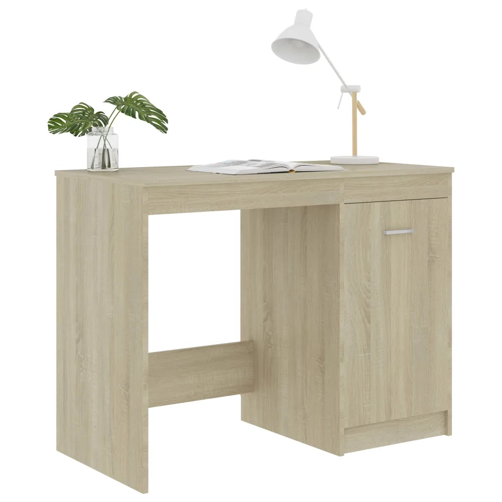 Scrivania | Tavolo da Ufficio Rovere Sonoma 100x50x76 cm in Legno Multistrato