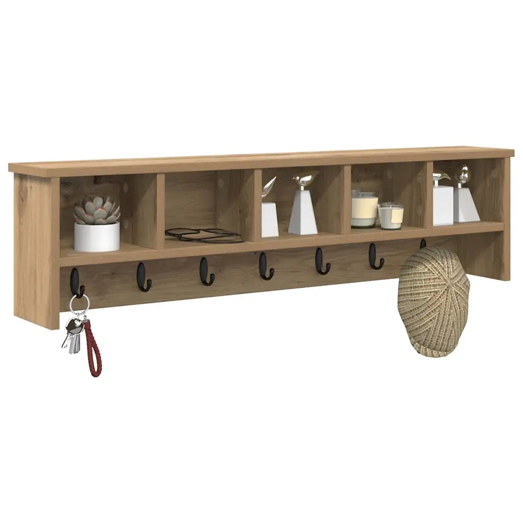 Appendiabiti a muro Rovere artigianale 100 x 16 x 26 cm CFW8030739