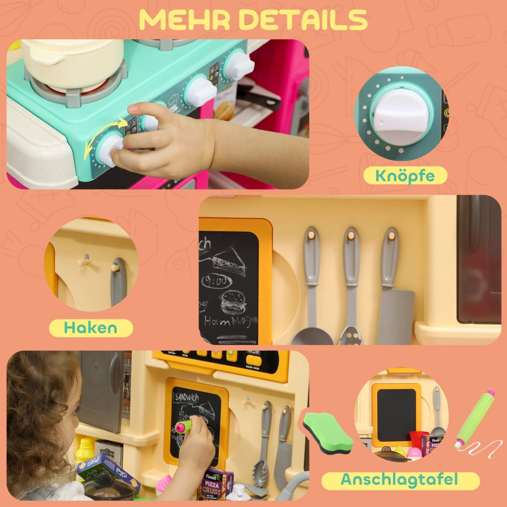Cucina Giocattolo per Bambini ¨C Minimal ¨C Bianco con Accessori