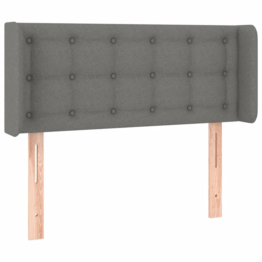 Testiera | Testata a LED Grigio Scuro 103x16x78/88 cm in Tessuto