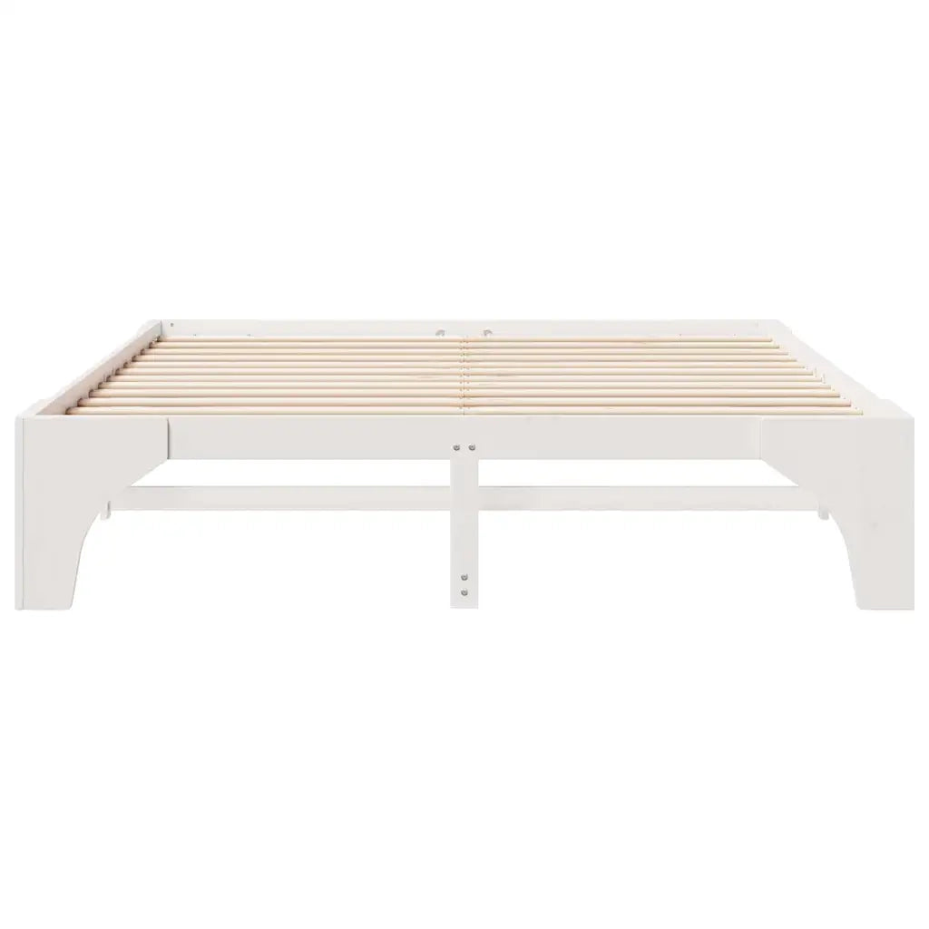 Struttura del letto-Giroletto-Rete del Letto Bianco 180 x 200 cm Pino massello 819200
