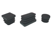 PUNTALE ALETTATO RETTANGOL 30X40 MM PLAST NERO- 100,0 pz