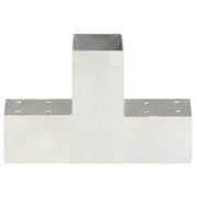 Connettore per Pali a Forma di T in Metallo Zincato 71x71 mm CFW7641370