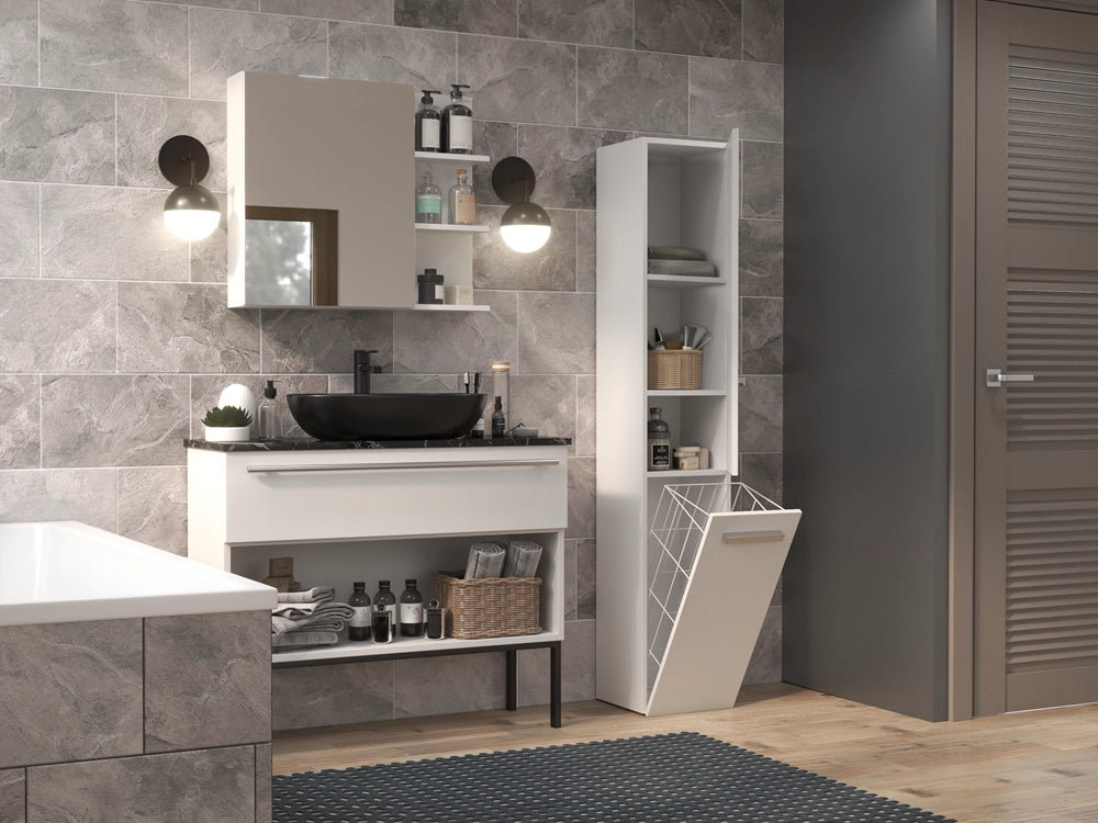 Colonna bagno NEL IV bianco lucido
