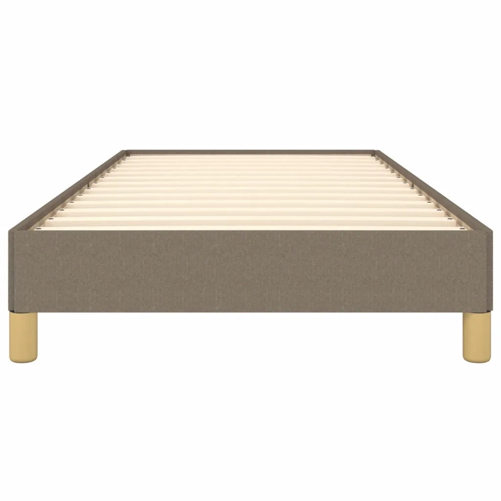 Letto singolo | Letto per adulti | Giroletto senza Materasso Tortora 90x200 cm Tessuto