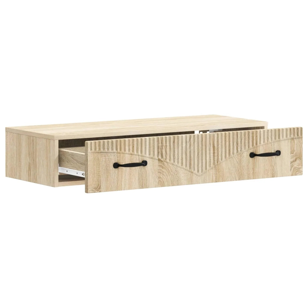 Tavolino da Parete Laterale | Tavolo laterale | Tavolino Rovere Sonoma 87,5 x 34,5 x 17 cm