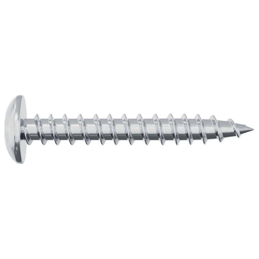 Vite in Legno 2 pz Argento M4 x 28 mm Ferro CFW4069918