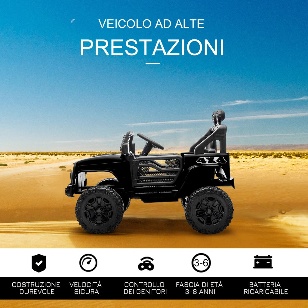 Macchina Elettrica per Bambini 12V Nera