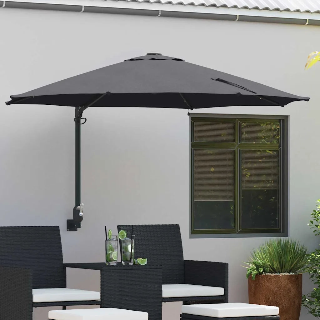 Ombrello | Parasol da giardino Antracite 248 x 248 x 148 cm