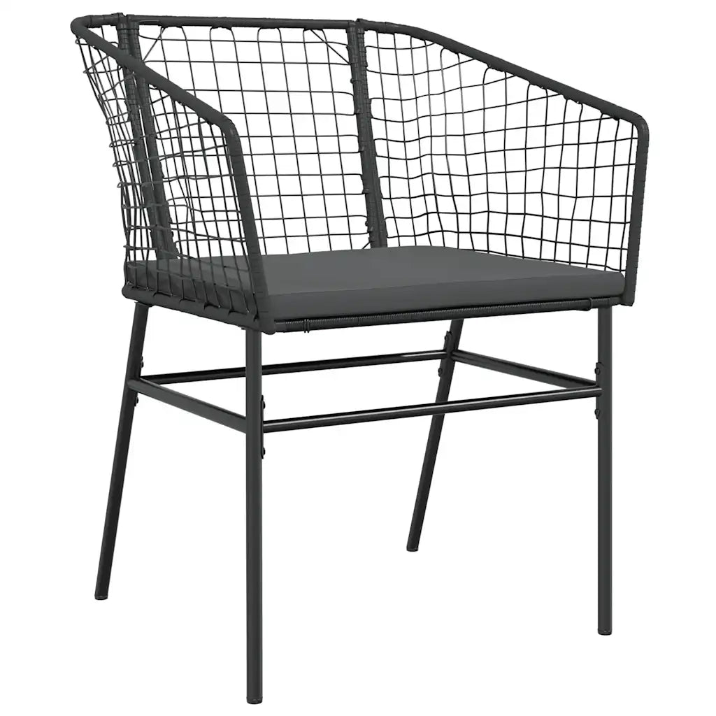 Set da Pranzo da Giardino con Cuscini 5 pz Polyrattan Vetro 3334500