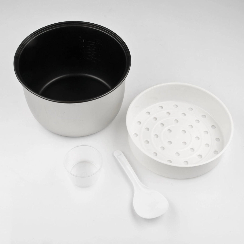 G3 Ferrari G1009900 Sakuri So Cuociriso 1.8 L 700W Cottura a Vapore Pentola Antiaderente colore Nero Acciaio Inox