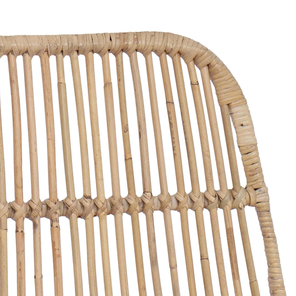 Sgabello da bar 2 pcs Naturale 44 x 54 x 96 cm Rattan e acciaio 42033208