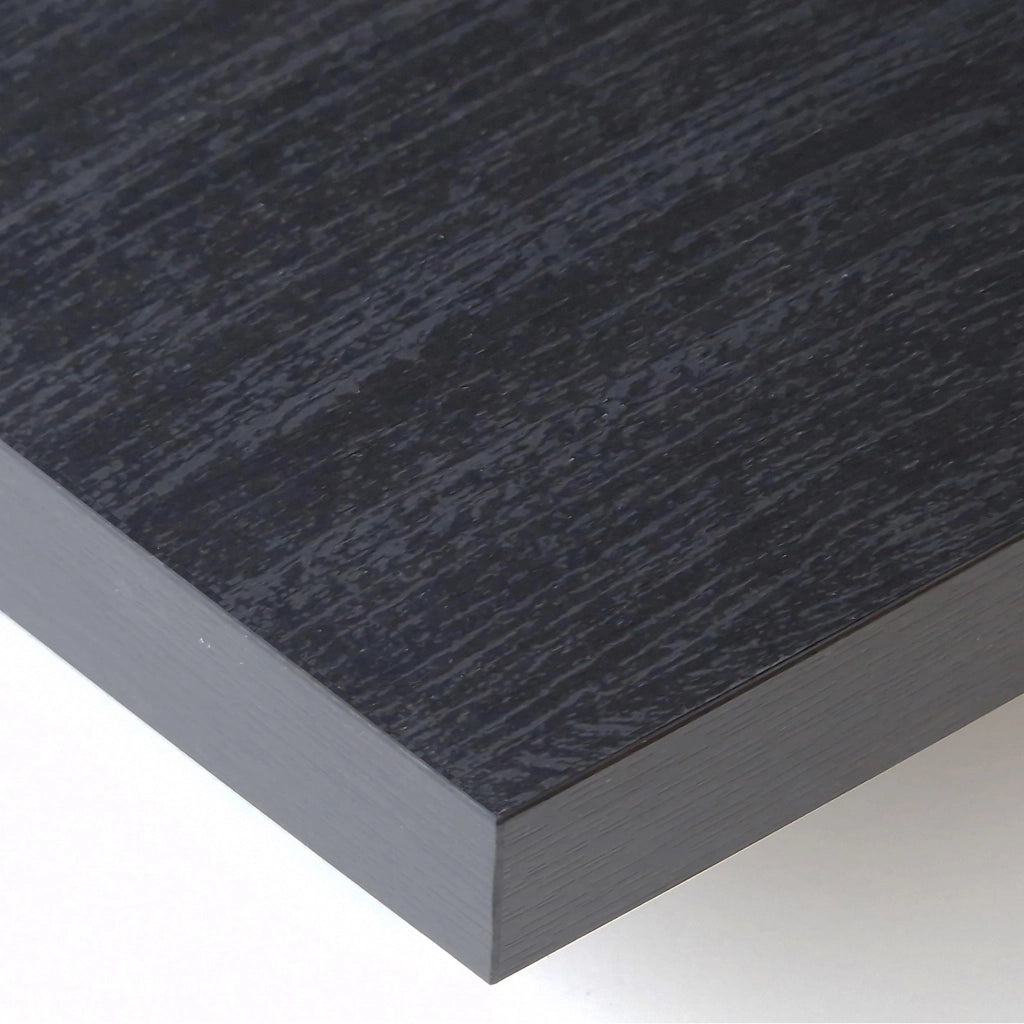 Credenza, Mobile, Cucina, 156x80x37 cm, 3 Porte, grande stoccaggio, Rovere scuro e Nero