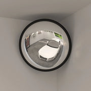 Specchio convesso per interni nero Ø40 cm in acrilico 153078