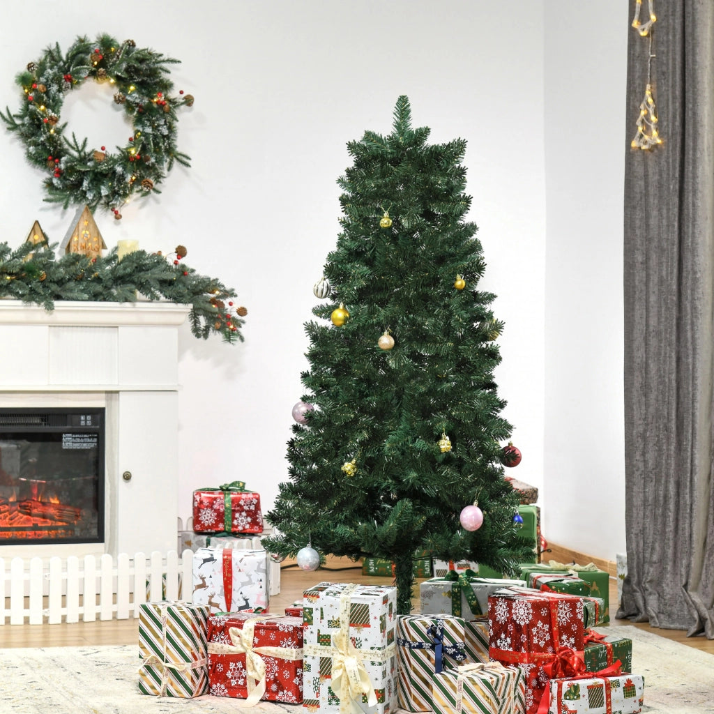 Albero di Natale Artificiale 150 cm ¨C Xylo ¨C 454 Rami PVC Ignifugo Base Pieghevole Verde