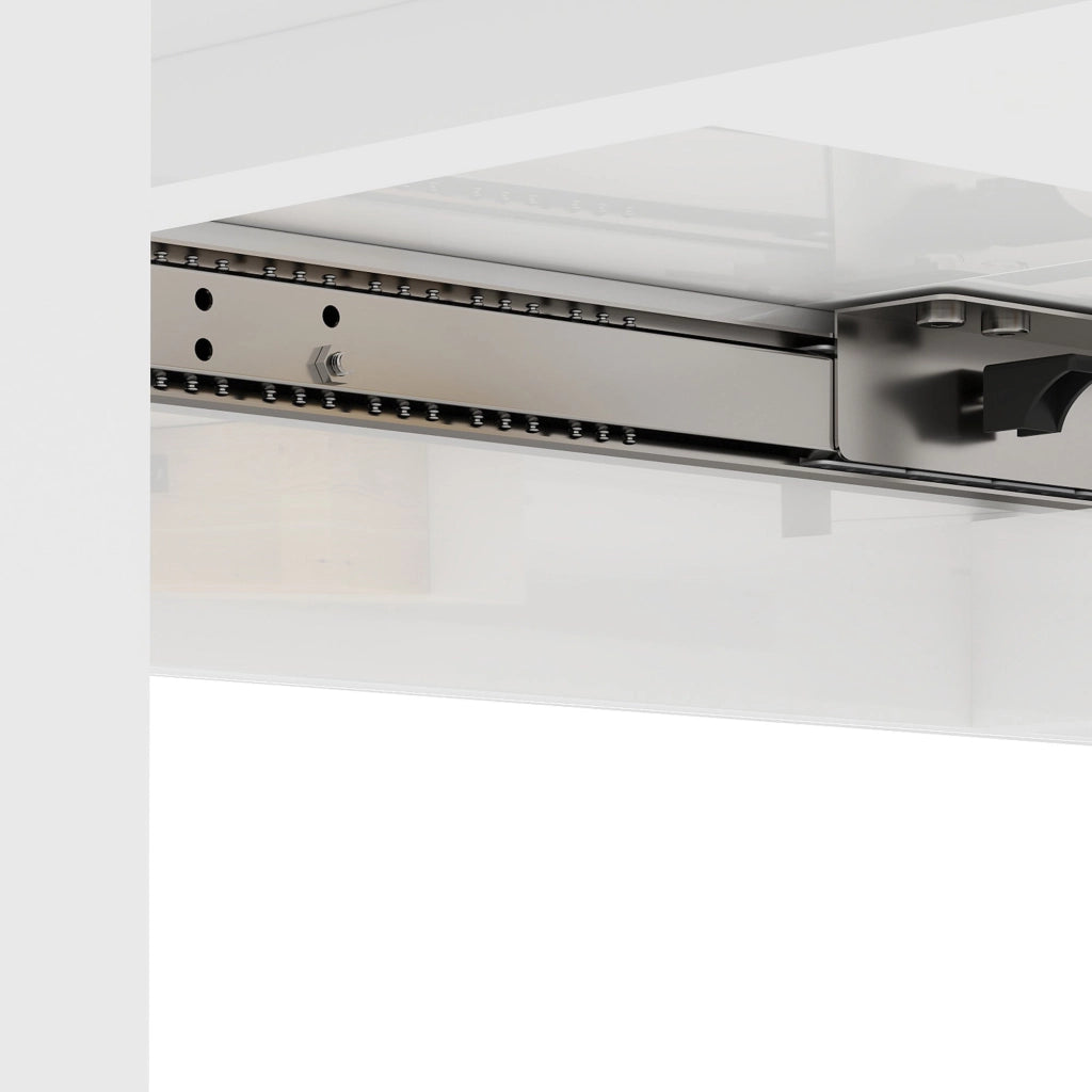 Tavolo da Pranzo Allungabile 120-160x80x78 cm per 4-6 Persone con Pannelli a Ribalta in Legno Bianco