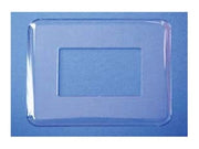 PLACCA SOTTOINTERRUTTORE TRASPARENTE - 25 pezzi