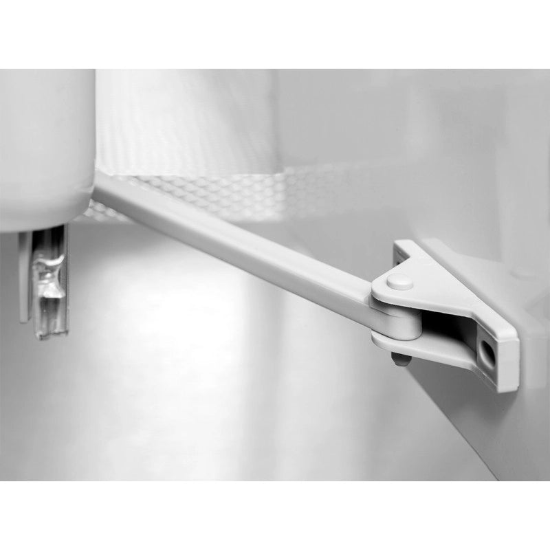 Porta-cravatte laterale estraibile, Anodizzato opaco, Tecnoplastica e Alluminio