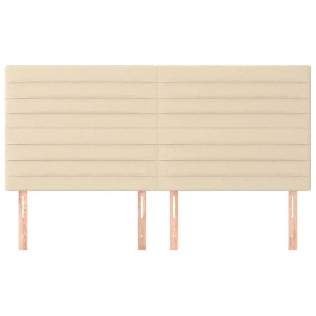 Testiera | Testata Crema 160x5x118/128 cm Tessuto