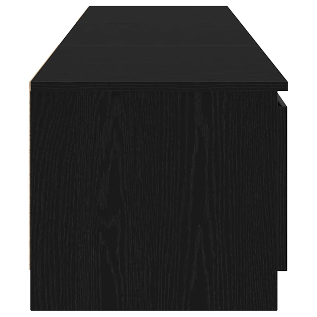 Mobile TV-Credenza per TV-Console TV Rovere Nero 140 x 38,5 x 36 cm Legno multistrato