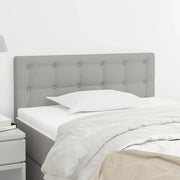 Testiera-Testata Decorativa Grigio Chiaro 100x5x78/88 cm in Tessuto 277932