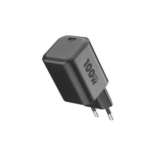Caricabatterie cellular line achusbcgan100wlapk 100w gan+ black