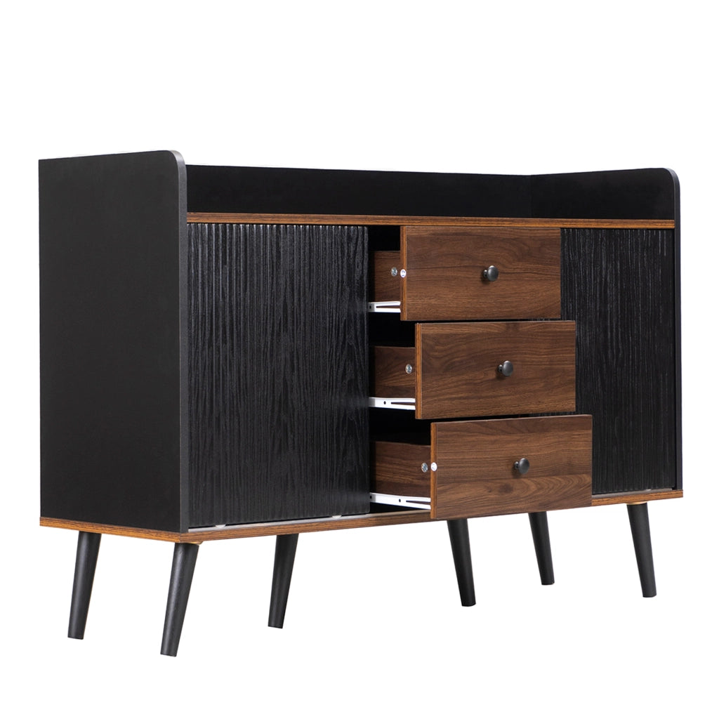 Credenza 3 Cassetti Legno ¨C MINIMAL ¨C Soggiorno Camera 117,5x40x80 cm