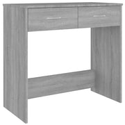 Scrivania Sonoma postazione computer mobile per computer scrivania da studio 80 x 40 x 75 cm legno ingegnerizzato grigio 02_0023963