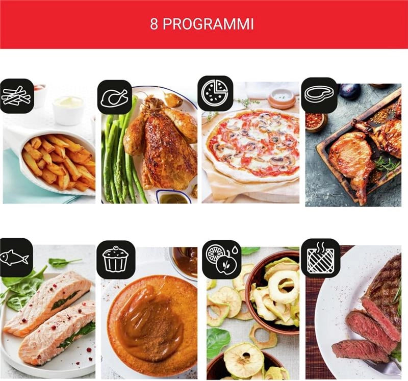 MOULINEX AL5018 FRIGGITRICE AD ARIA CAPAVITÀ 11L POTENZA  2000W