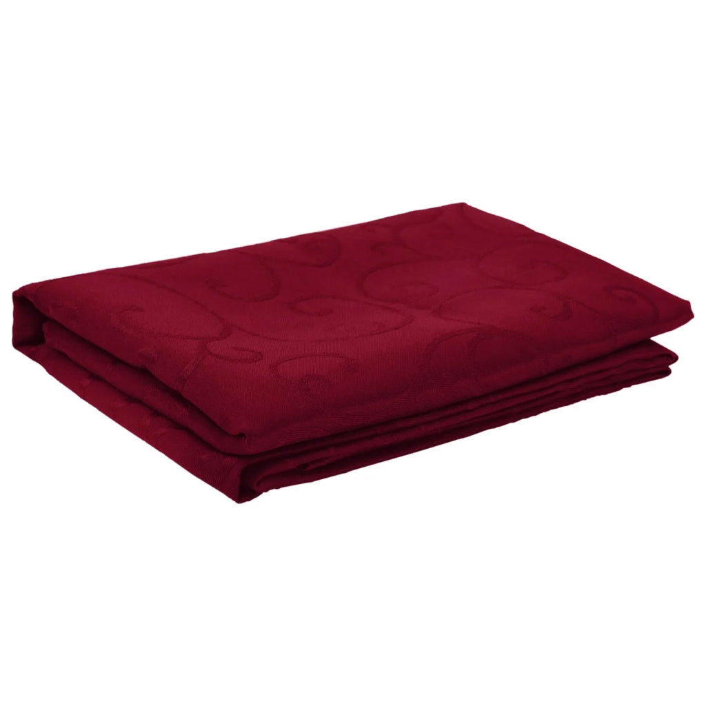 Tovaglia da Tavolo Rettangolare Rosso Vino 110 x 140 cm 42040071