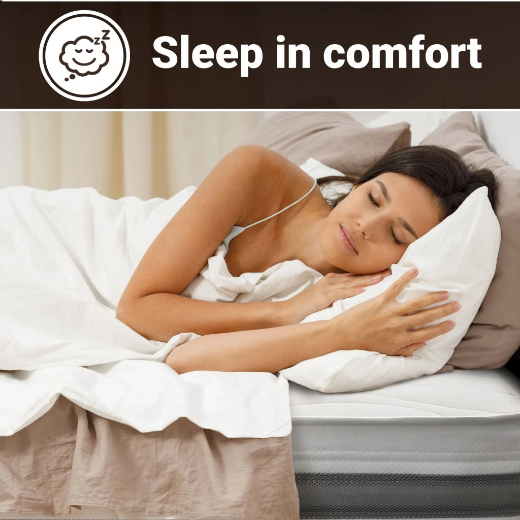 Materasso a Una Piazza e Mezza 125x170 cm in Memory Antibatterico | Altezza 25 cm | Rivestimento 3D Air in Fibra Ipoallergenica | Materasso Ortopedico a 7 Zone Differenziate Termosensibili