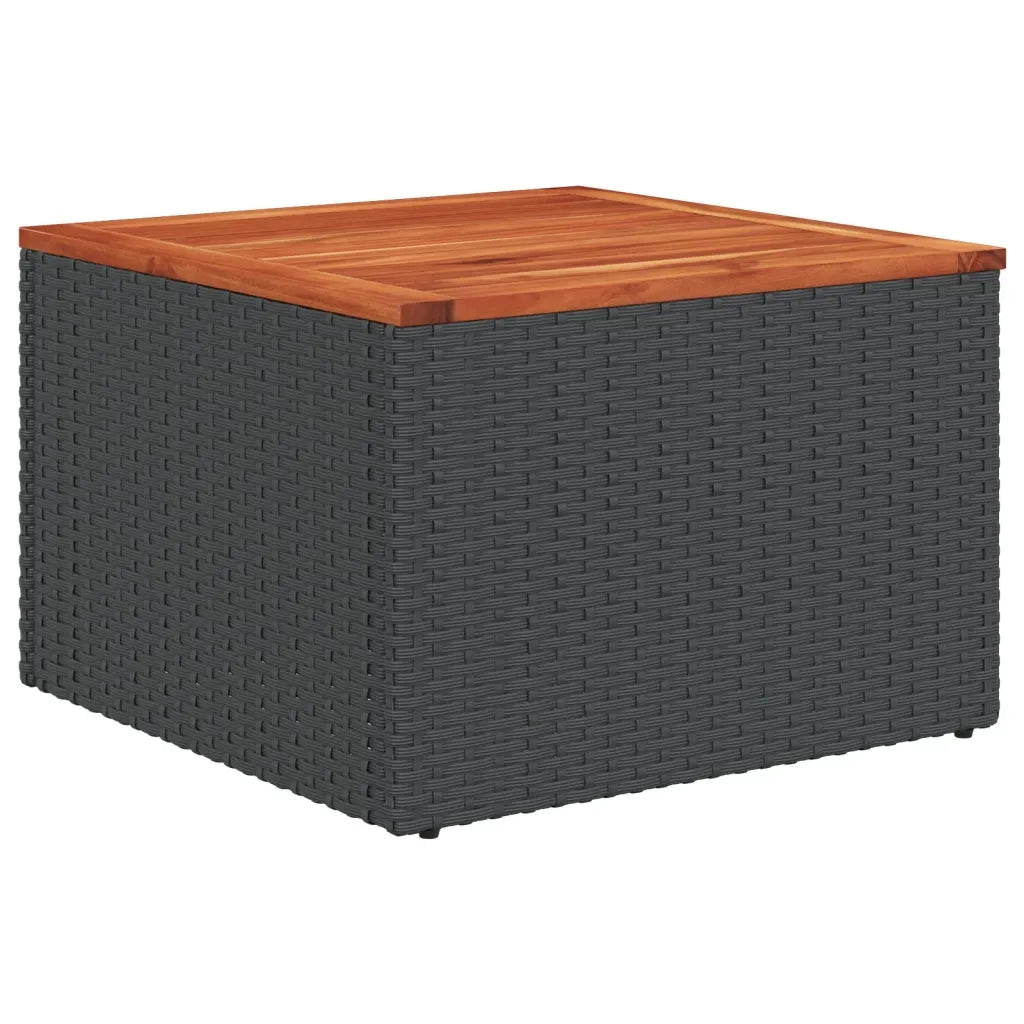 Set Divani da Giardino 12 pz con Cuscini Nero in Polyrattan 3226434