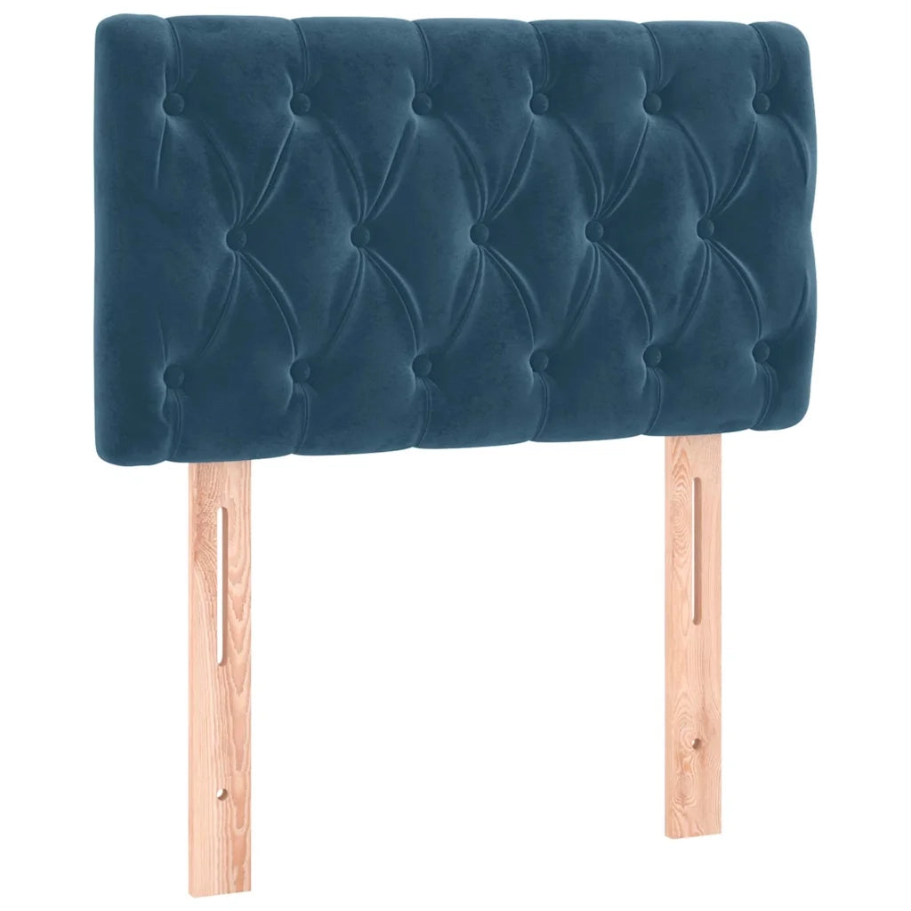 Testiera | Testata Blu Scuro 80x7x78/88 cm in Velluto