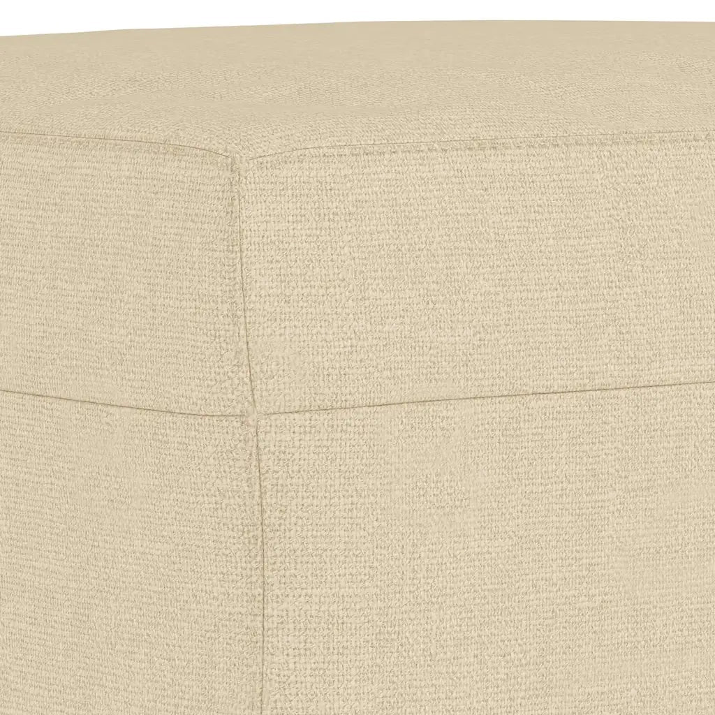 Poggiapiedi Crema 60x50x41 cm in Tessuto 349265