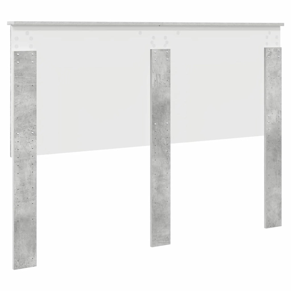 Testiera | Testata con Testiera | Testata Grigio cemento 140 cm Legno multistrato