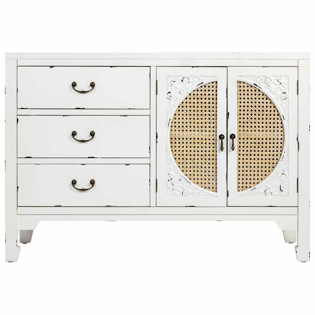 Credenza in legno bianco 106x73x36