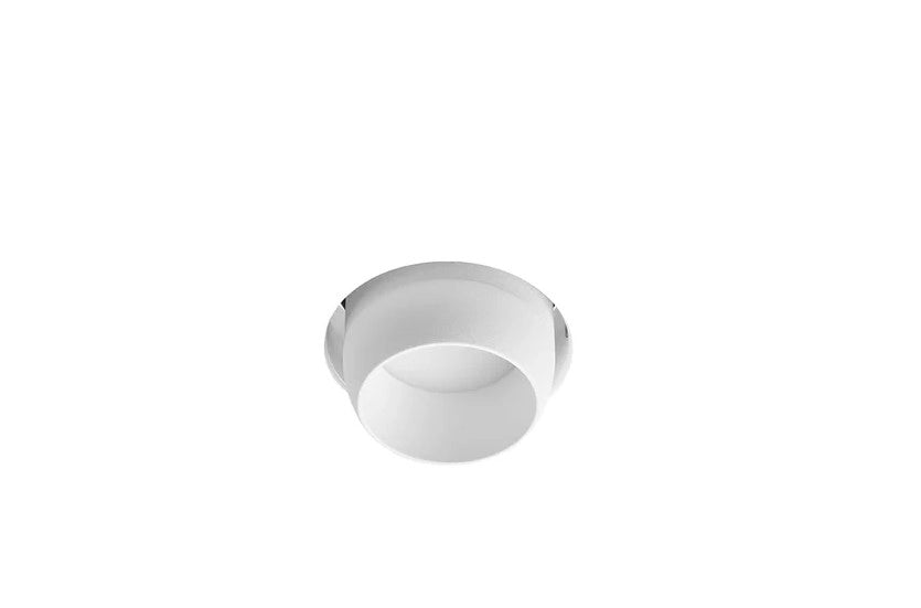 LELANTO faretto Incasso Orientabile 1 Luce attacco GU10 Bianco gesso e alluminio 10cm