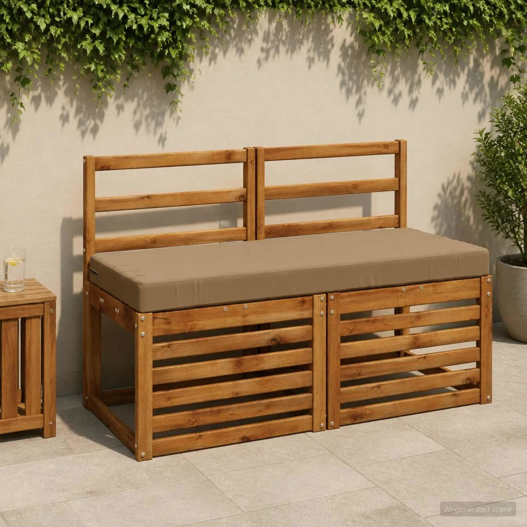 Cuscino per panchina SOEST 100% Poliestere Tortora 950176