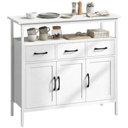 Credenza con ante e cassetti ¨C Minimal ¨C Bianco 95x40x80 cm