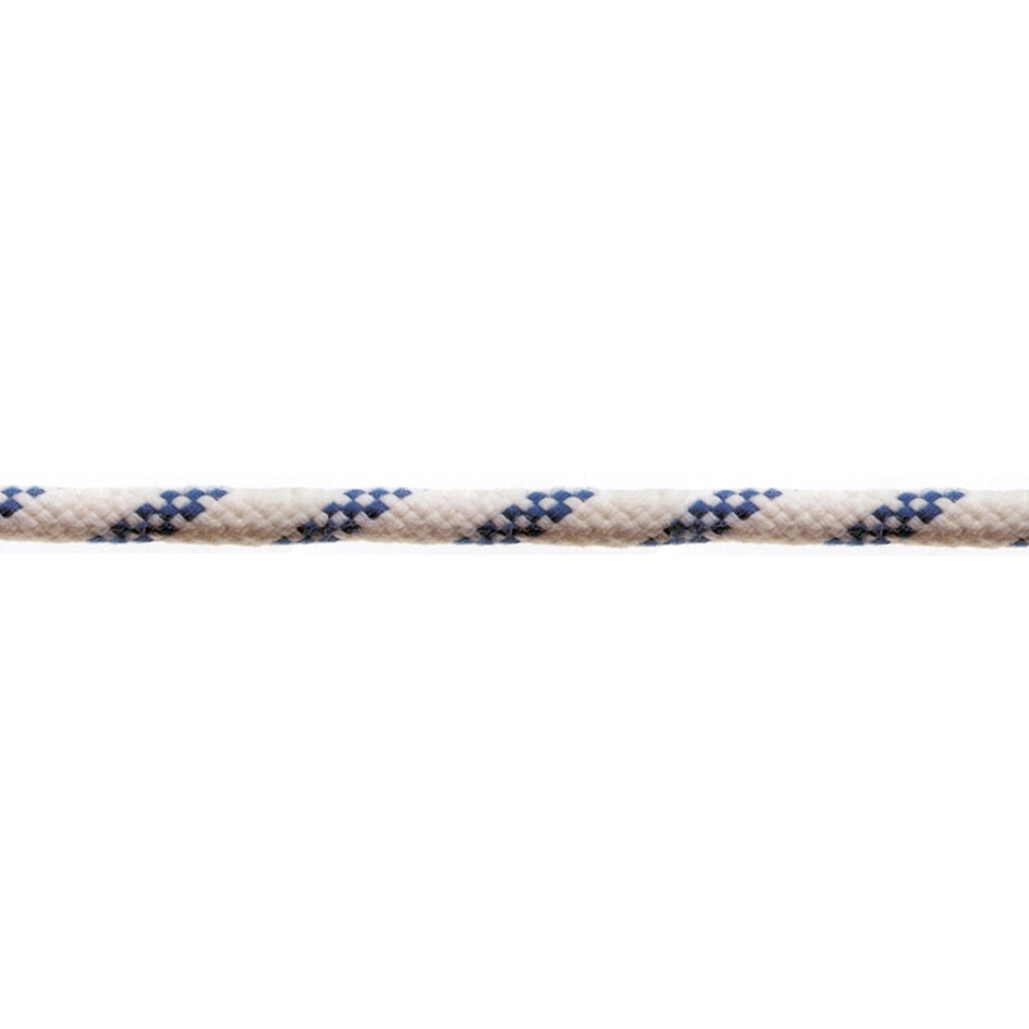 Corda in poliestere  Ã˜ 8 mm. bianco/blu 80 mt.