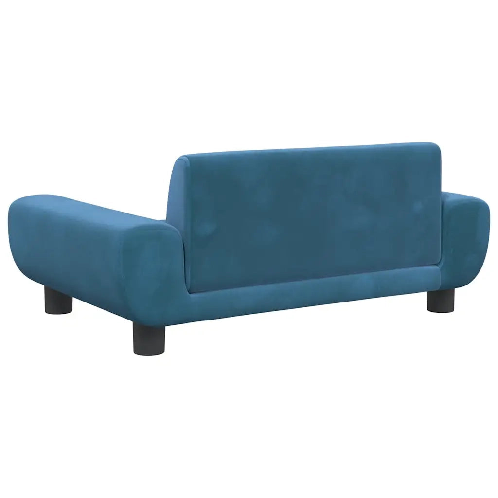 Lettino per Cani Blu 70x45x33 cm in Velluto CFW1883318