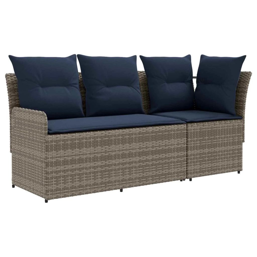 Sofa da giardino-Divano con braccioli da giardino con divano angolare 2 Pezzo 824410