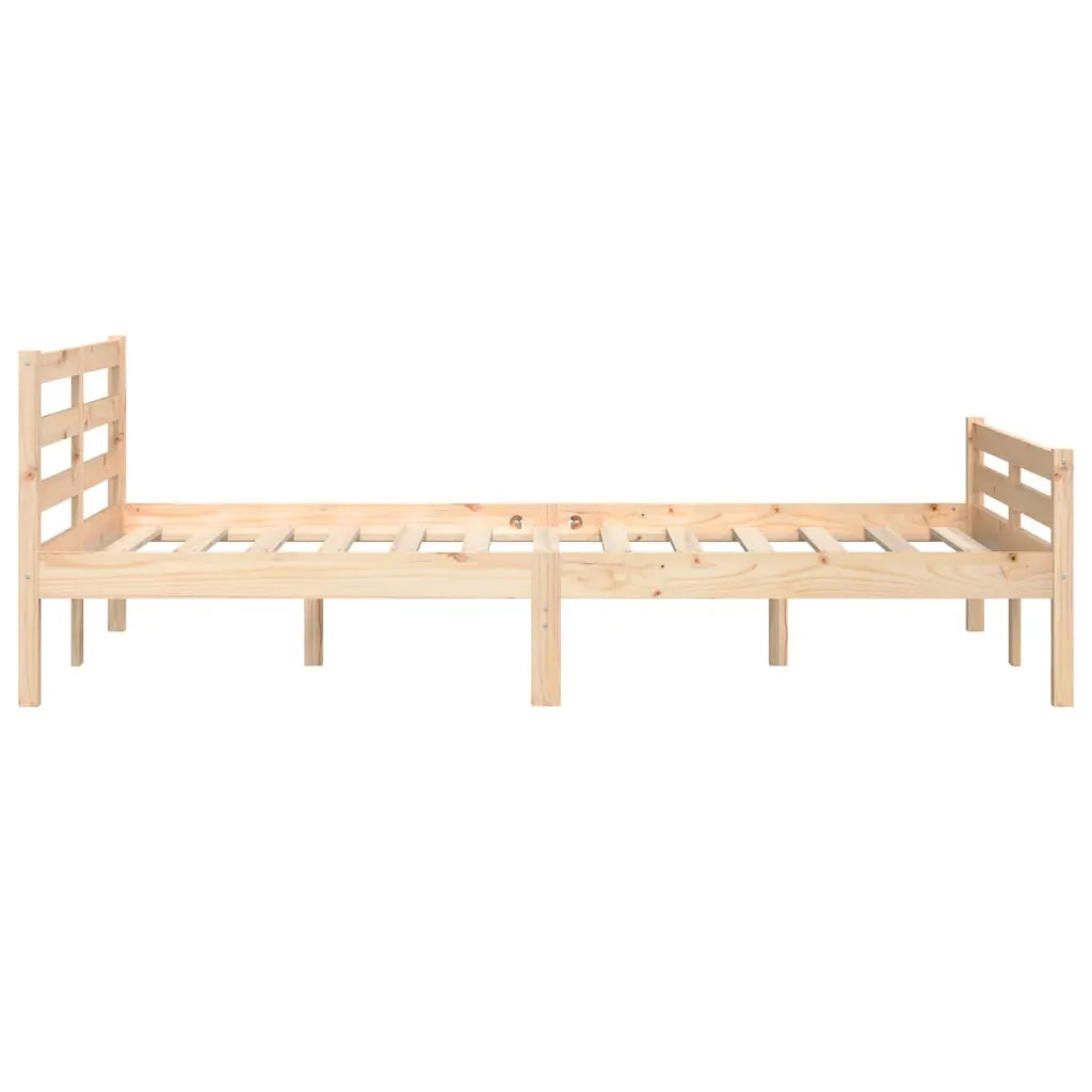 Giroletto senza Materasso Ambrato in Legno Massello 140x200 cm 814819